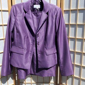 Calvin Klein Purple Skirt Set